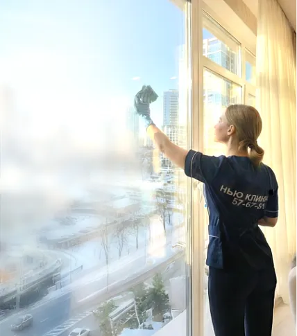 Скидка На мойку окон внутри помещения в феврале -15% для новых клиентов -20% для постоянных клиентов